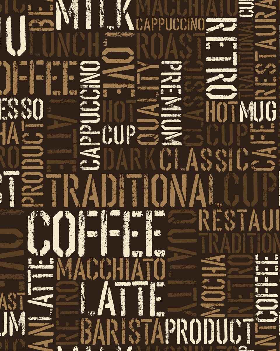 Papel de Parede Café Vintage