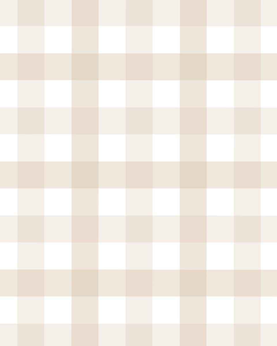 Papel de Parede Xadrez Amêndoa