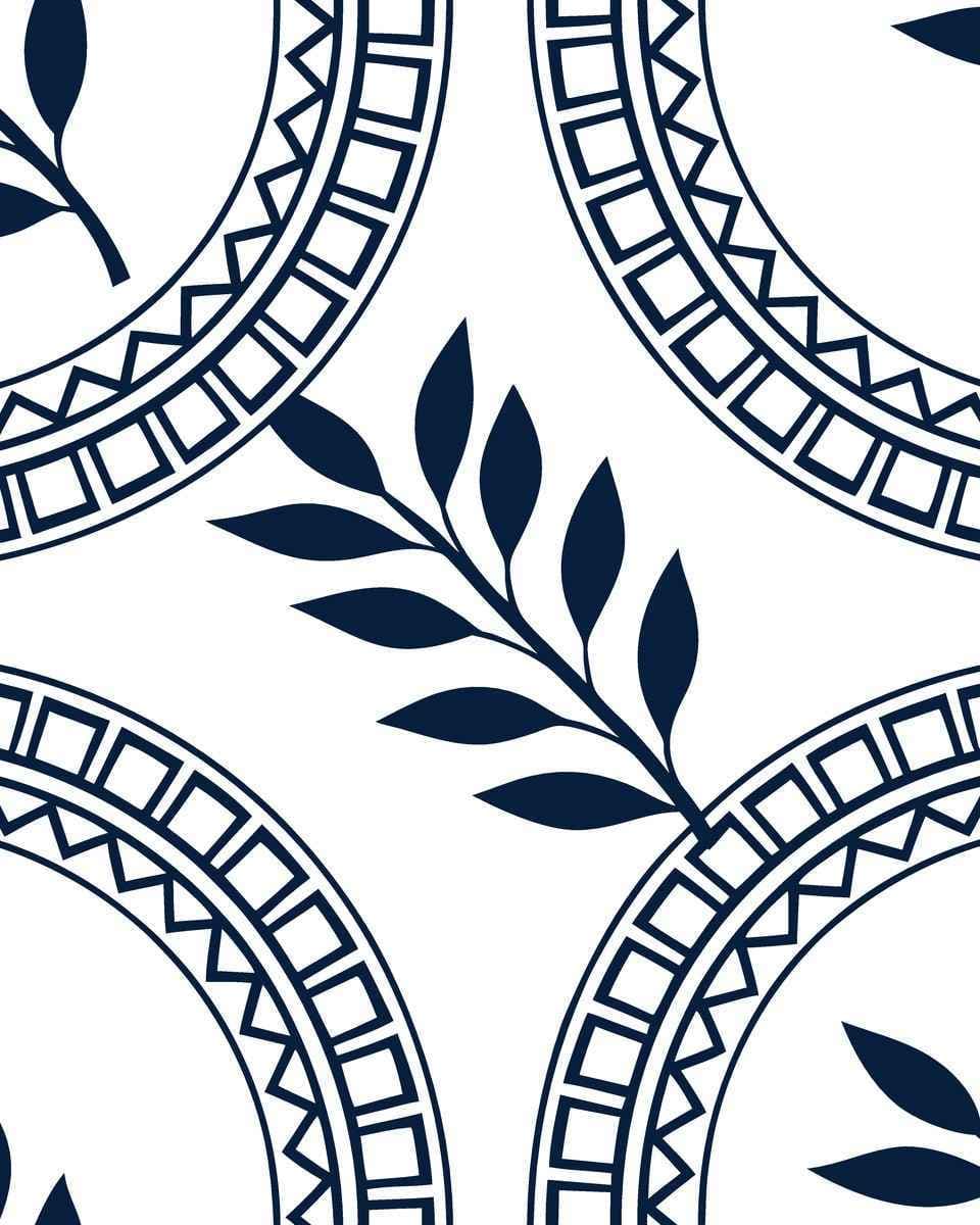 Papel de Parede Medalhão Botânico